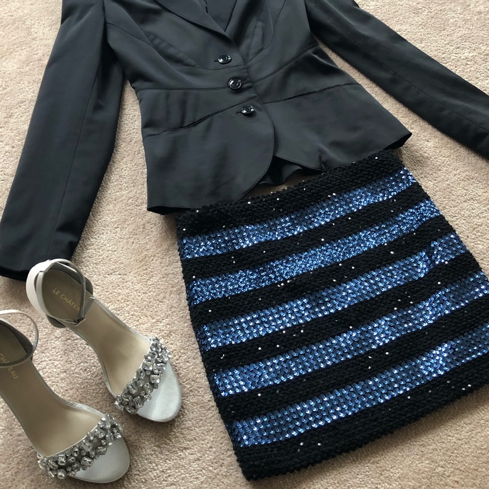 F21 Sequin Mini Skirt